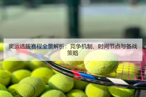 奥运选拔赛程全景解析：竞争机制、时间节点与备战策略